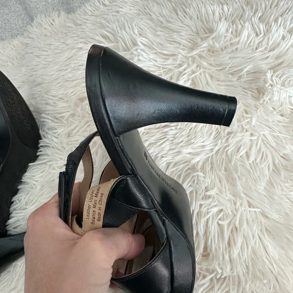 Elegant Black Strappy Heels - Picture 8 of 14